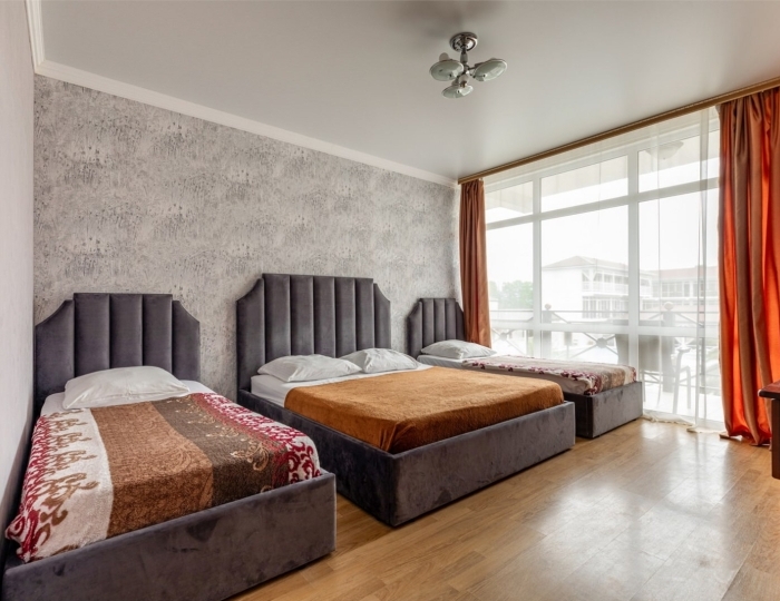 Улучшенный 3-местный 1-комнатный улучшенный ТВИН - Отель «Райский уголок» Алахадзы